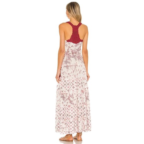 Poupette St Barth Katie Maxi Dress in Pink Parrot Batik Rambo size Small - Picture 2 of 12
